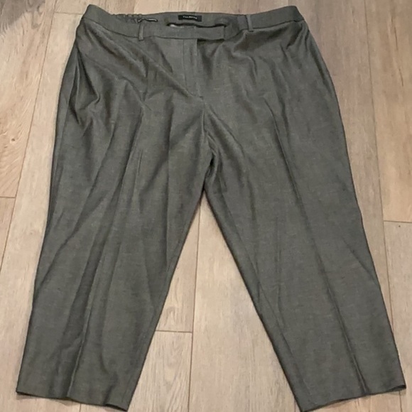 Talbots Women’s Gray High Waist Straight Dress Office Work Career Pants Size 22W - Picture 1 of 6